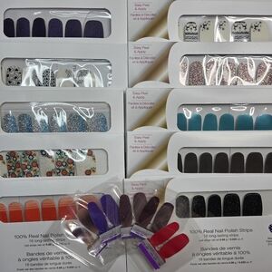 Grab Bag # 27: Color Street Press-On Nails - Purple, Black, Blue, Red, White